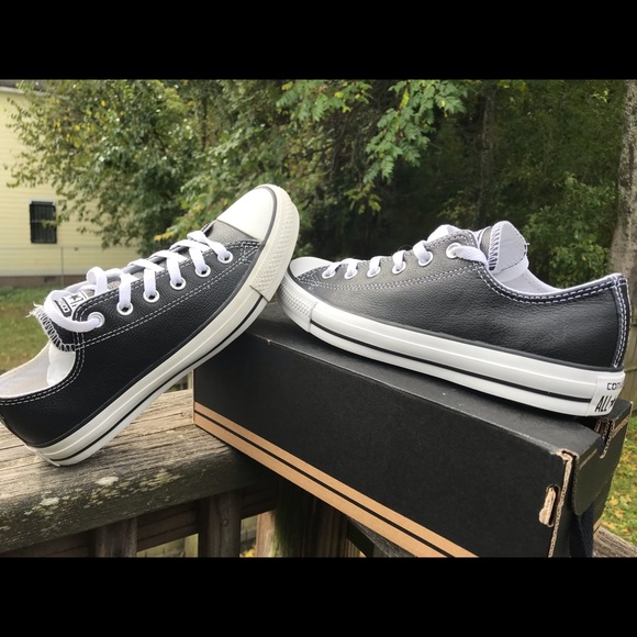 Converse Shoes - All Star Converse , black leathers low top